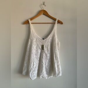 American Eagle Outfitters lace white tank top
